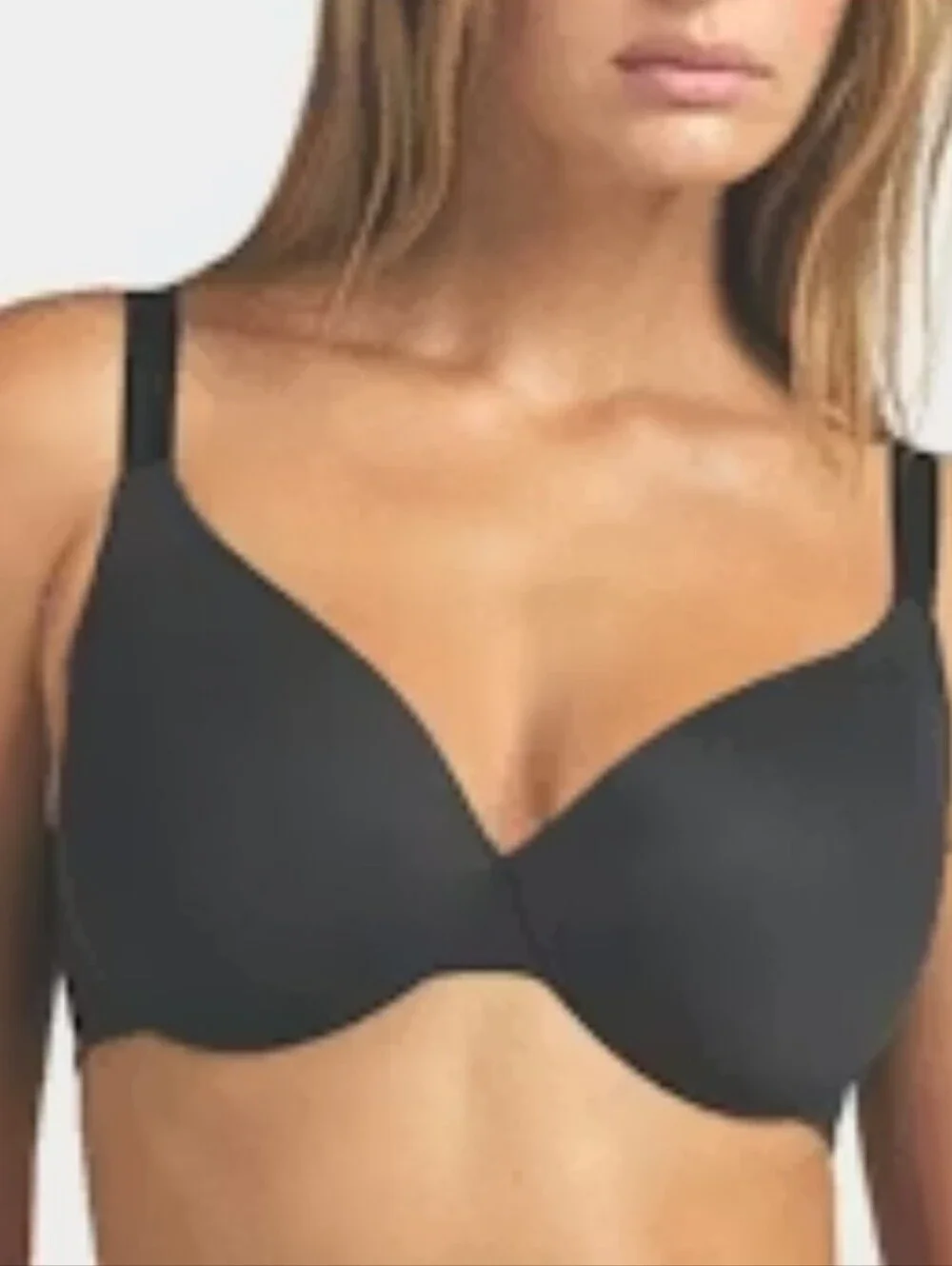 -- Skims Underwire Full-Coverage Bra in Black Women's Size 40D